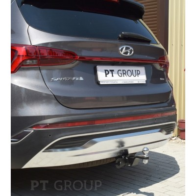 Фаркоп на Hyundai Santa Fe IV рестайлинг 2021-2023, Kia Sorento 2020- Тип шара: E (легкосъемный шар под квадрат)