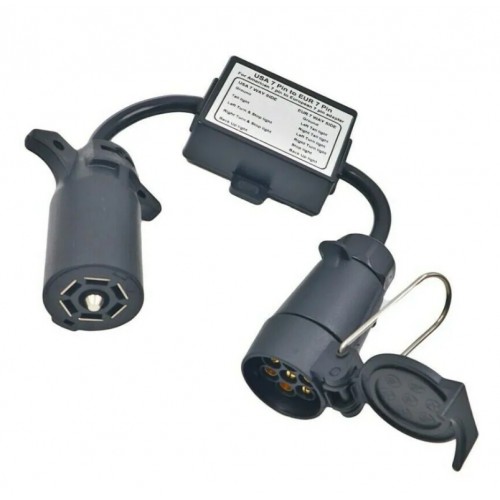 Адаптер-переходник для розетки фаркопа США - Европа (USA 7pin - EUR 7pin) Адаптер-переходник для розетки фаркопа США - Европа (USA 7pin - EUR 7pin)