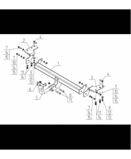 Фаркоп на Haval Dargo 2022- Фаркоп на Haval Dargo 2022-