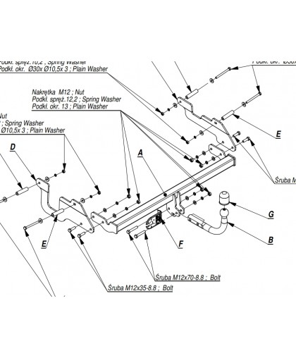 Фаркоп на Renault / Dacia Lodgy 2012-2022