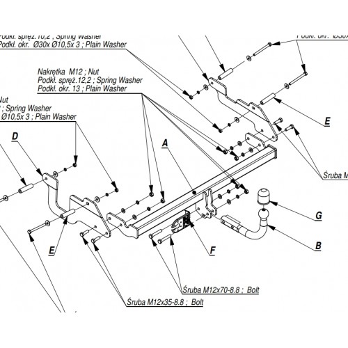 Фаркоп на Renault / Dacia Lodgy 2012-2022