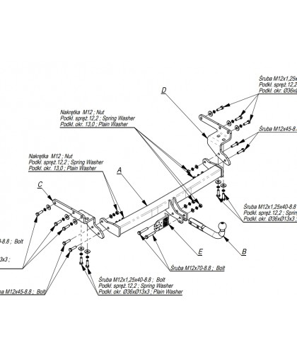 Фаркоп на Nissan X-Trail T33 2022-, Nissan Rogue T33 2021- Фаркоп на Nissan X-Trail T33 2022-, Nissan Rogue T33 2021-