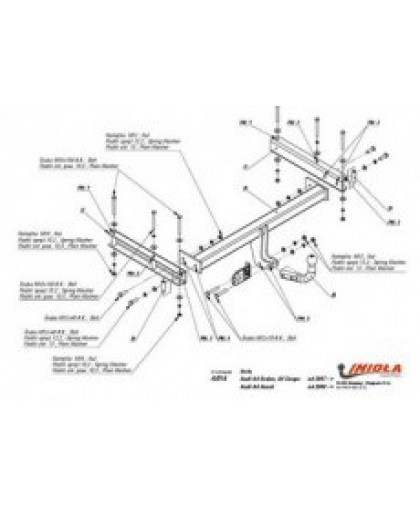 Фаркоп Imiola A.014 для Ауди A5 2007-